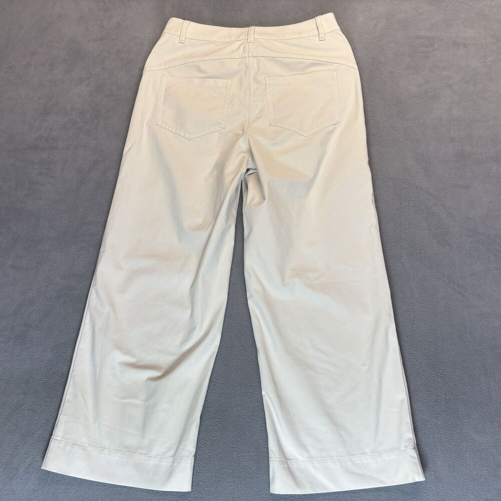 Lululemon 28 City Sleek 5 Pocket Wide-Leg High Rise 7/8 Length Pant White Opal - Picture 3 of 9